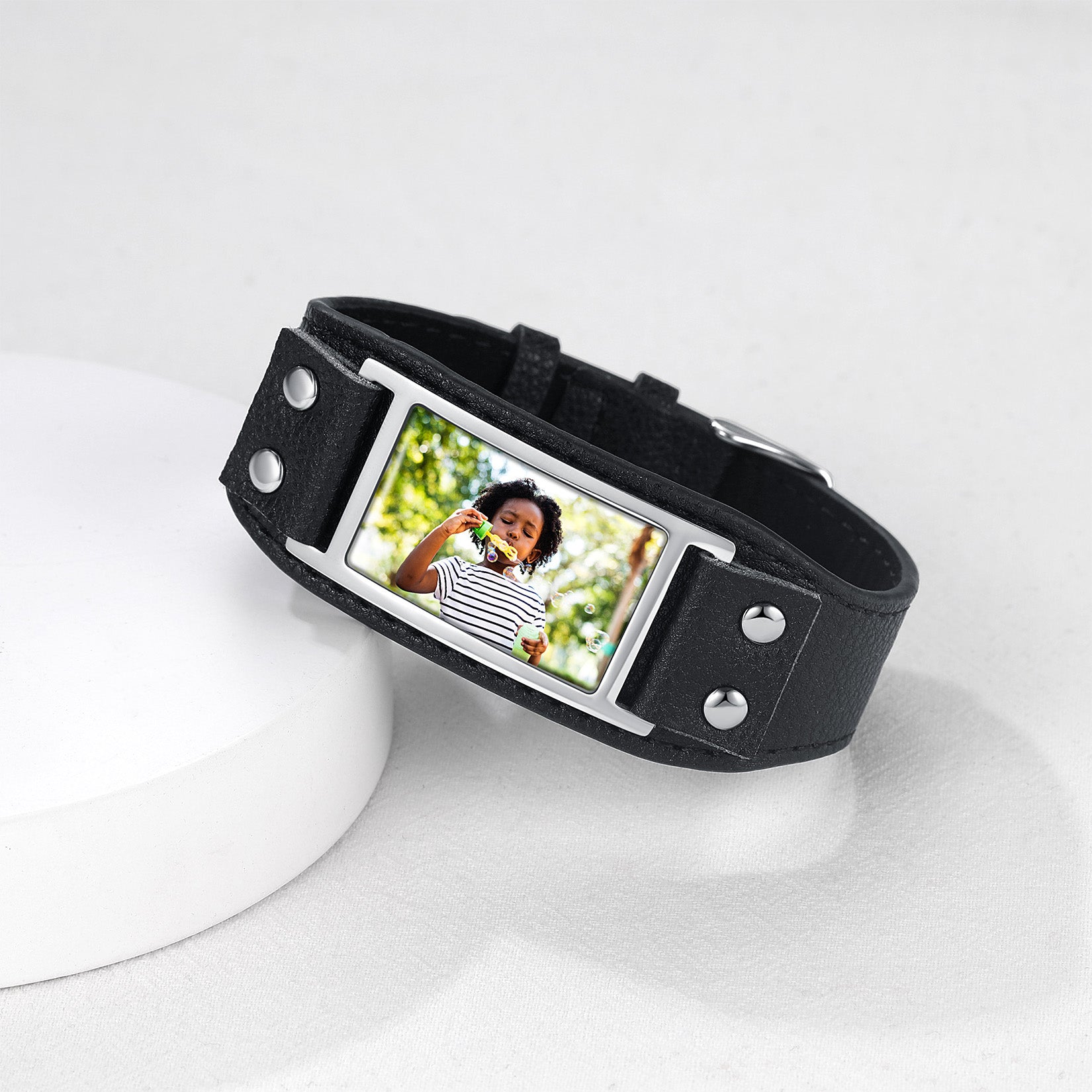 Custom4U Mens Bracelet with Stainless Steel Clasp occasion