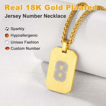 Custom4U Customized Engraving Octagonal Dog Tag Necklace