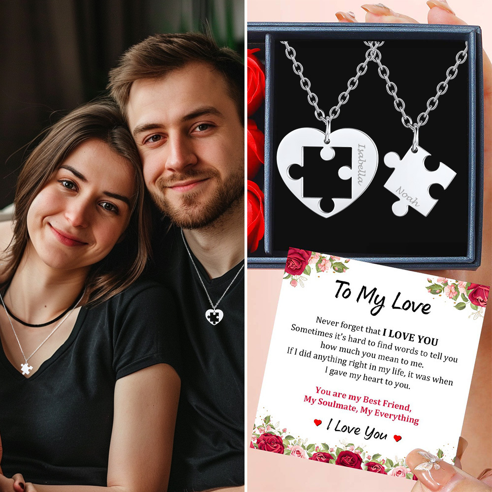 Custom Matching Necklaces for Couple