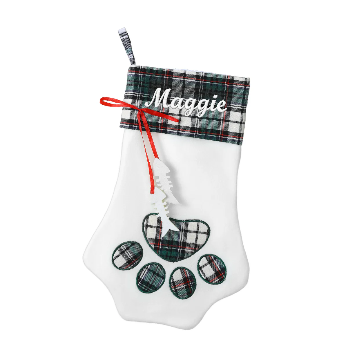Custom Paw Shape Christmas Stockings