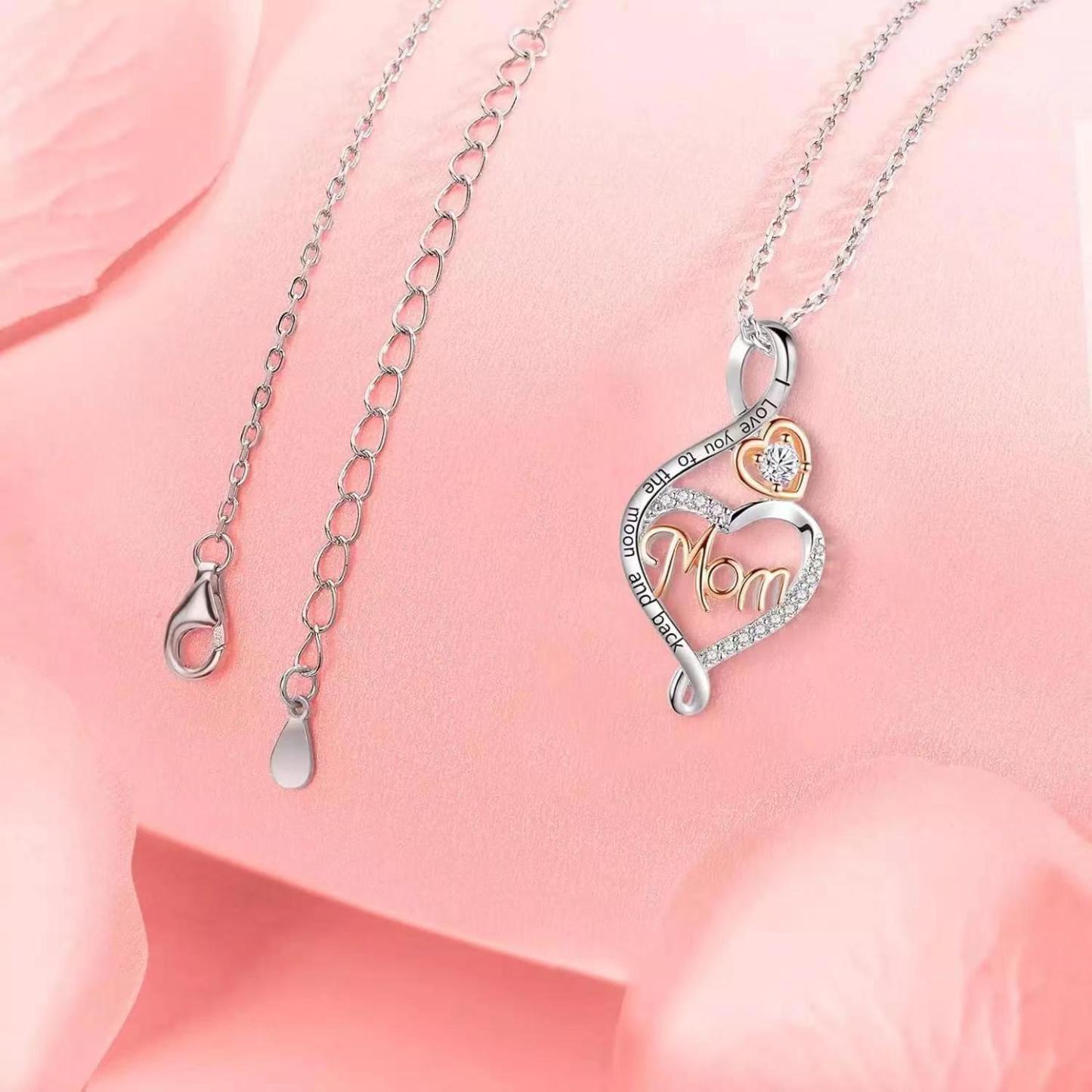Heart Infinity Mom Necklace | Mother's Day Gift