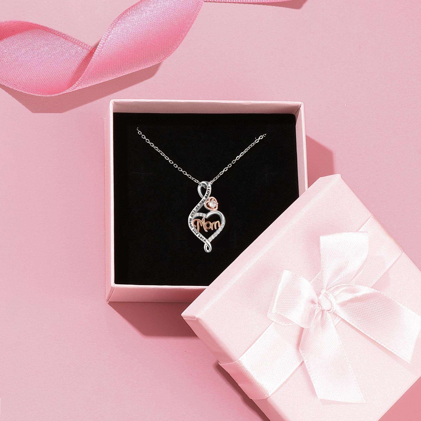 Heart Infinity Mom Necklace | Mother's Day Gift