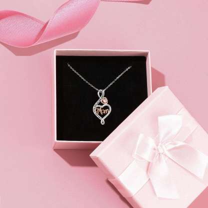 Heart Infinity Mom Necklace | Mother's Day Gift