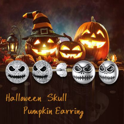 S925 Silver Jack Skellington Earrings halloween gifts for women