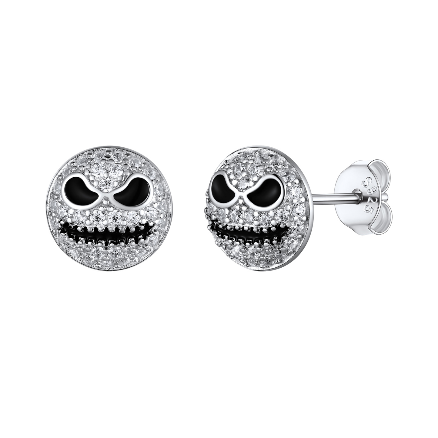 S925 Silver Jack Skellington Earrings Halloween Presents