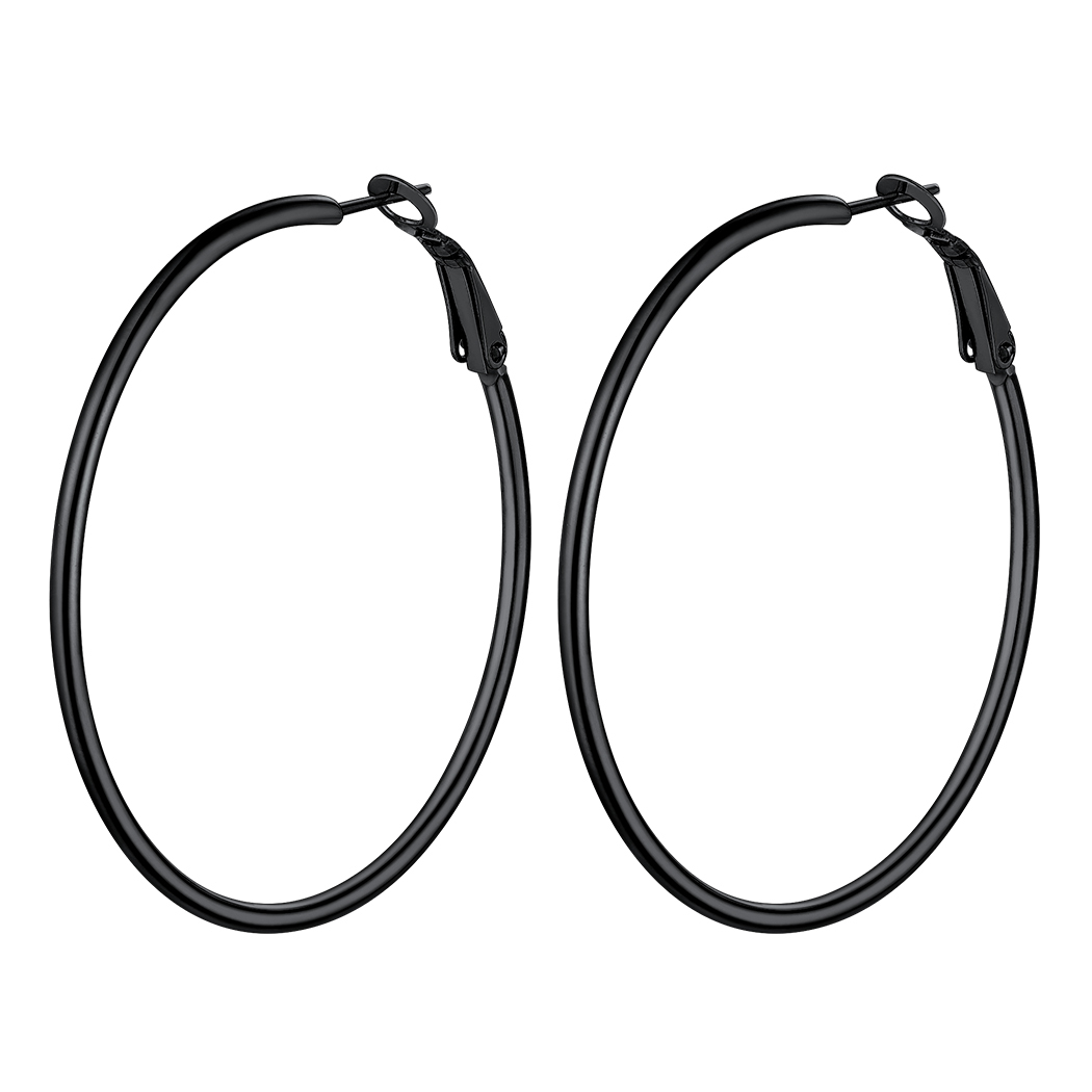 Lightweight Large Hoop Earrings for Women 30/50/70/100mm