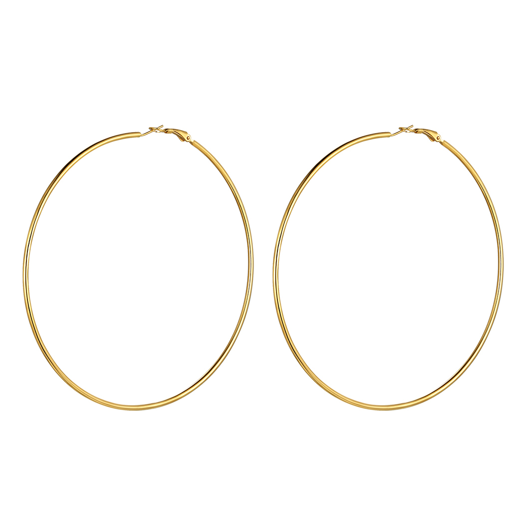 Lightweight Large Hoop Earrings for Women 30/50/70/100mm