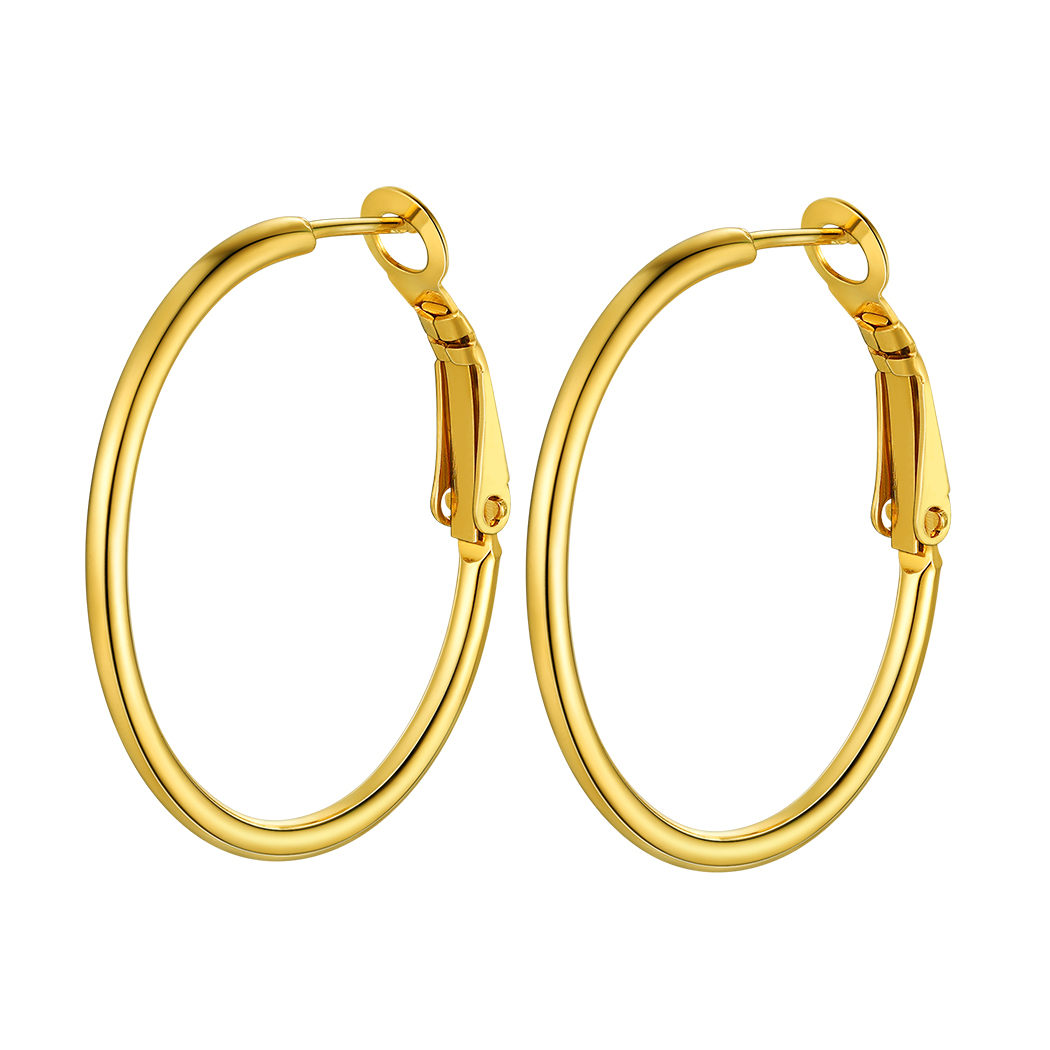 Lightweight Large Hoop Earrings for Women 30/50/70/100mm