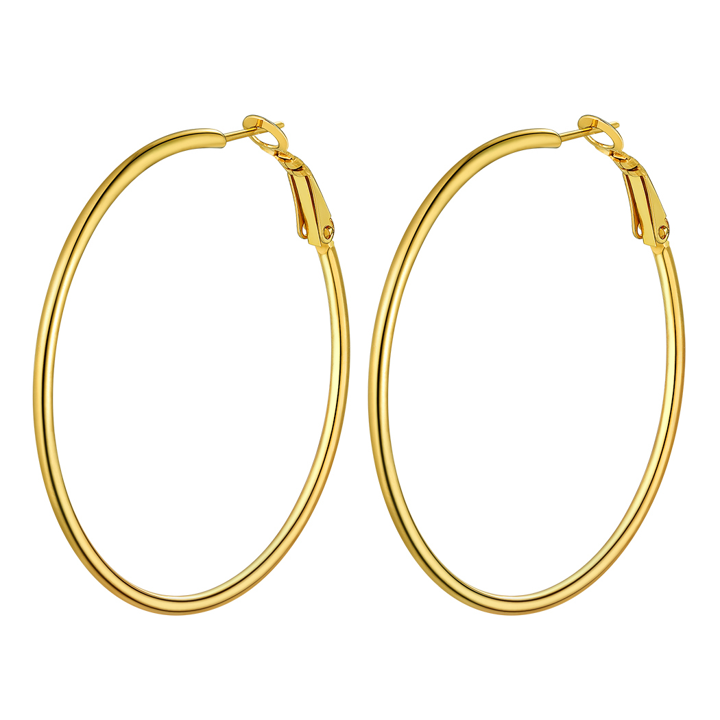 Lightweight Large Hoop Earrings for Women 30/50/70/100mm