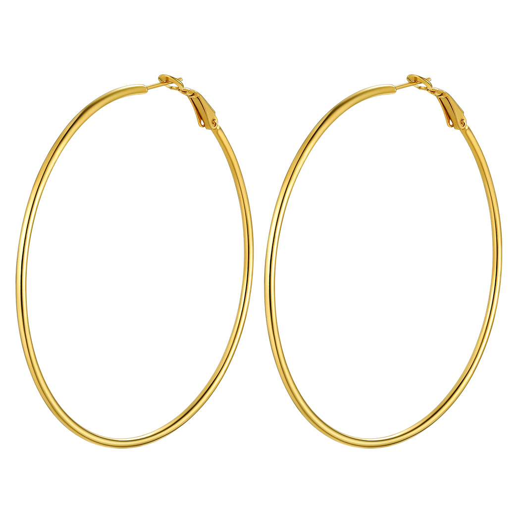 Lightweight Large Hoop Earrings for Women 30/50/70/100mm