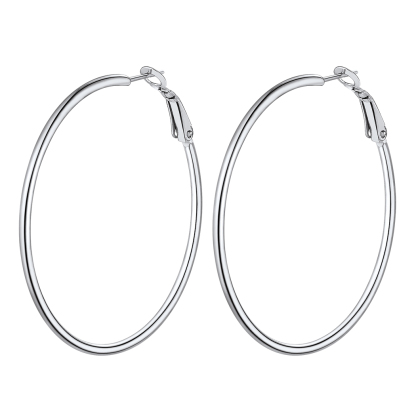 Lightweight Large Hoop Earrings for Women 30/50/70/100mm