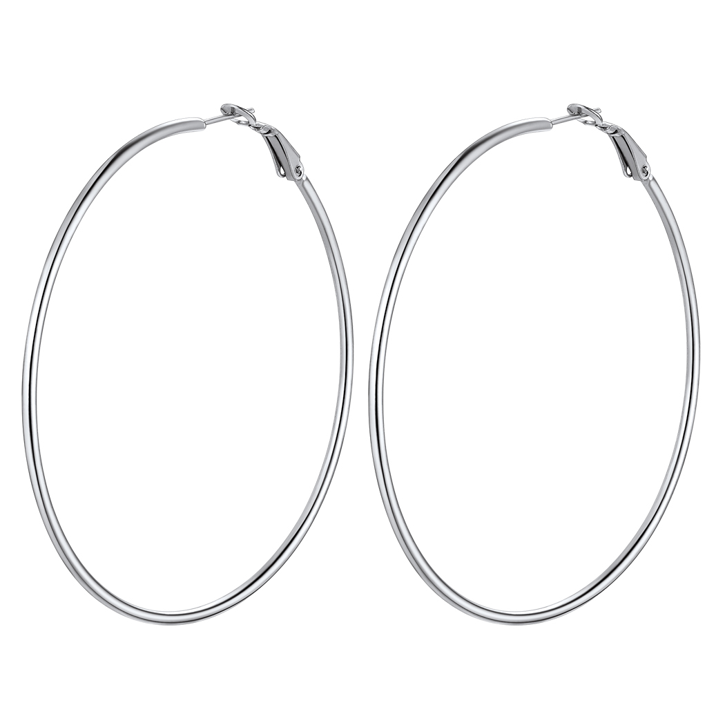 Lightweight Large Hoop Earrings for Women 30/50/70/100mm
