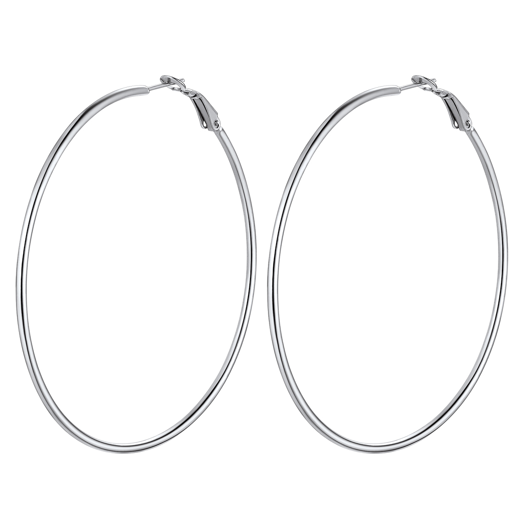 Lightweight Large Hoop Earrings for Women 30/50/70/100mm