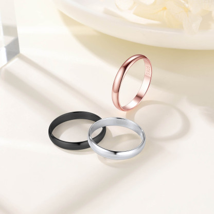 Personalized Sterling Silver Band Ring for Women collection