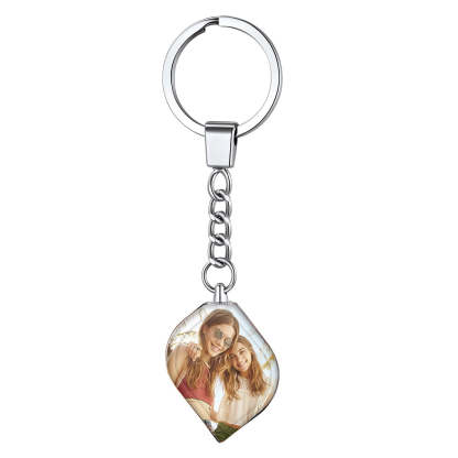 Custom Double Sided Photo Acrylic Personalized Keychain