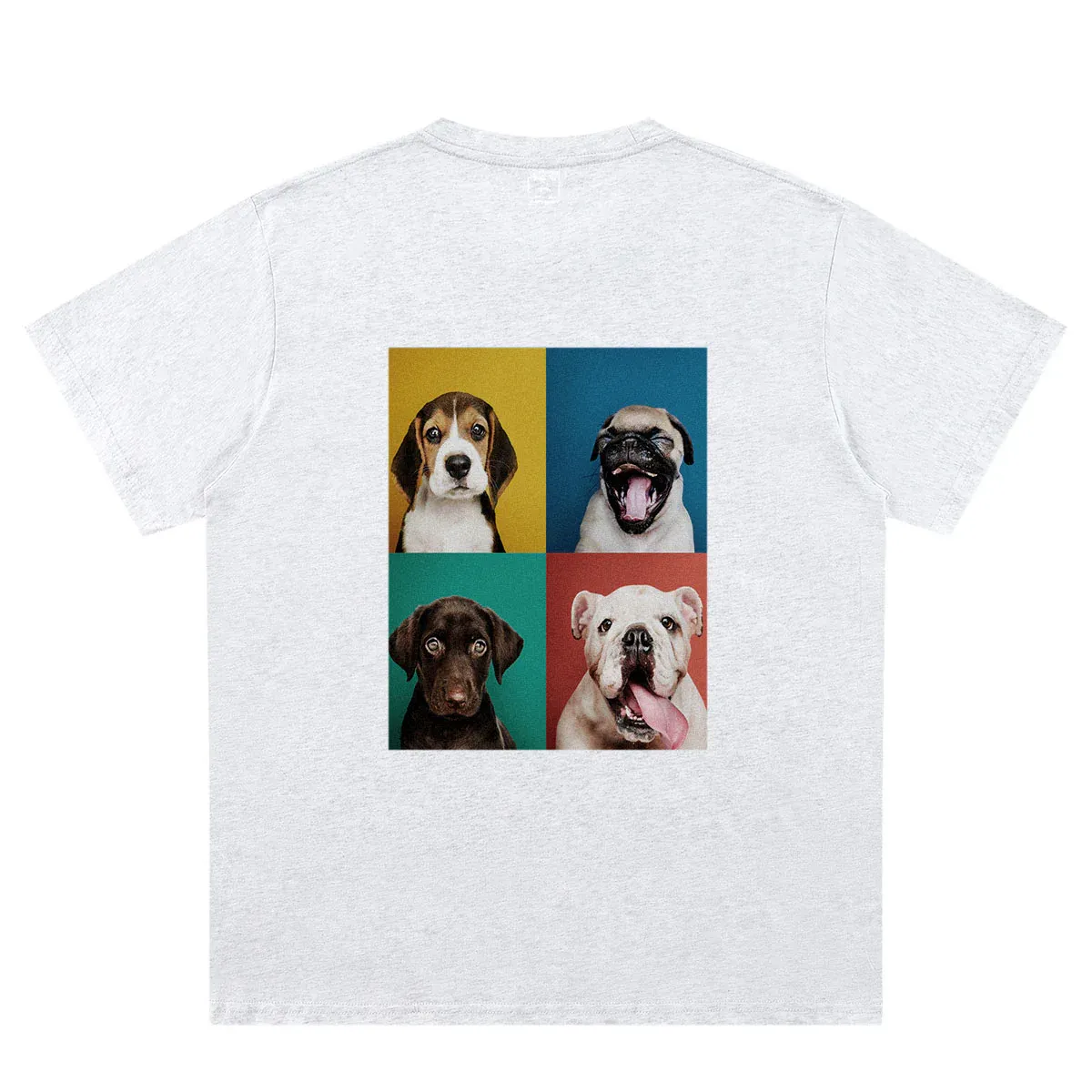 Custom Picture light grey back T-Shirt