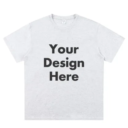 Custom Text light grey T-Shirt