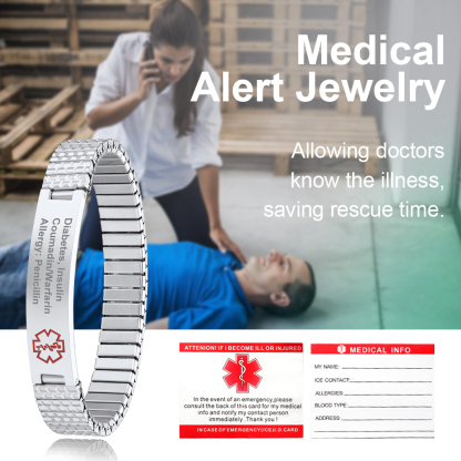 Custom Engraved Medical Alert ID Tags Jewelry