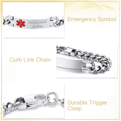 Flash Sale Medical Alert ID Bracelets detail