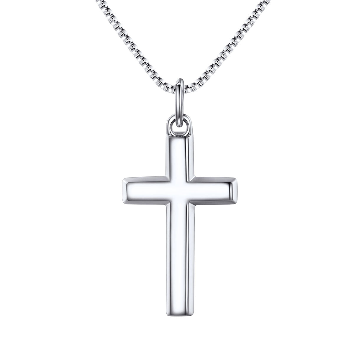Minimalist Cross Necklace for Women medium size