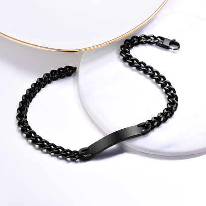 Custom Name Hip Hop Necklace with Cuban Chain for Women occasion black