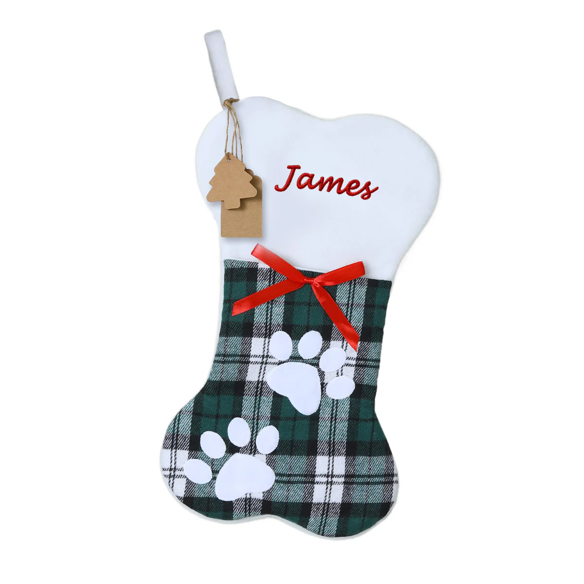 Custom Bone Shape Christmas Stockings