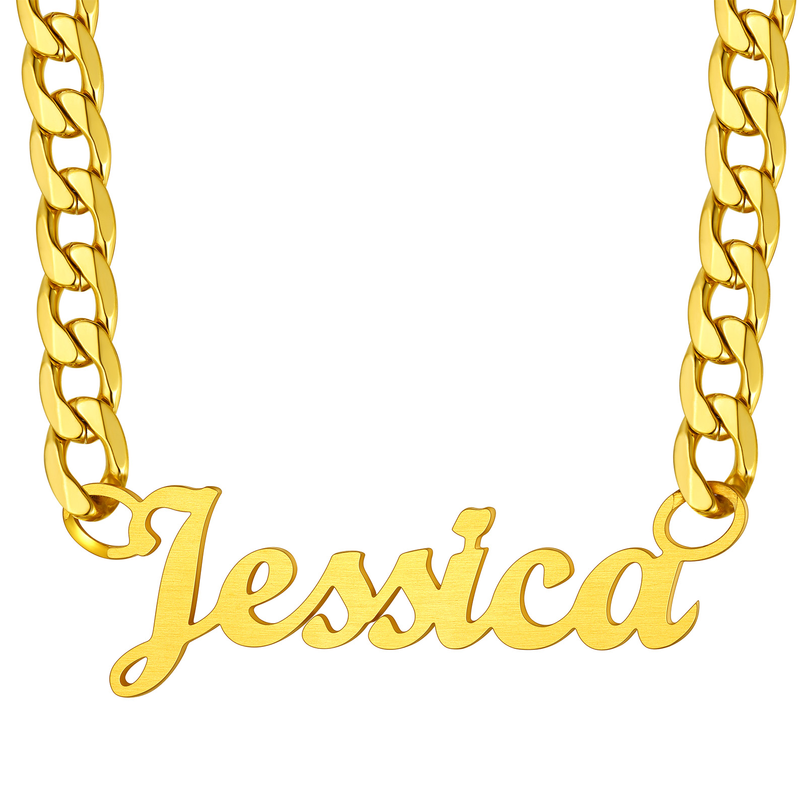 Custom Name Cuban Chain Necklace Gift for Men