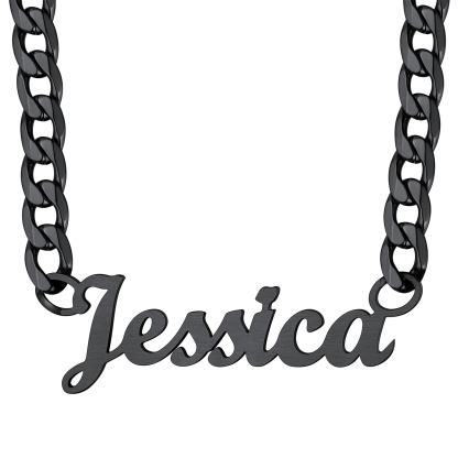 Custom Name Cuban Chain Necklace Gift for Men