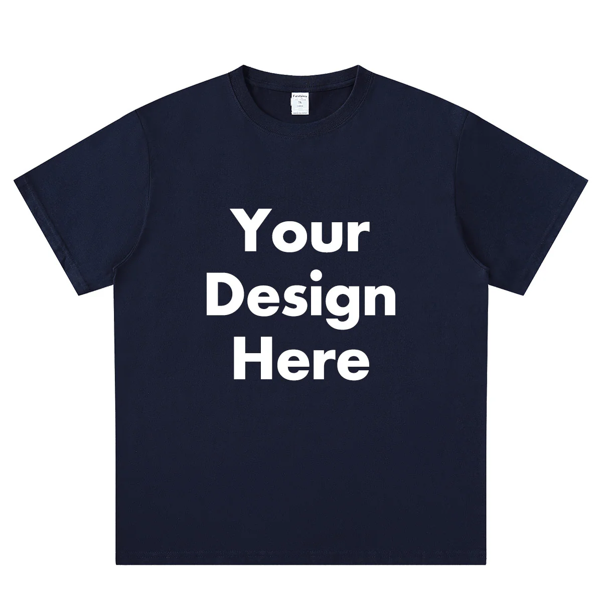 Custom Text blue front T-Shirt