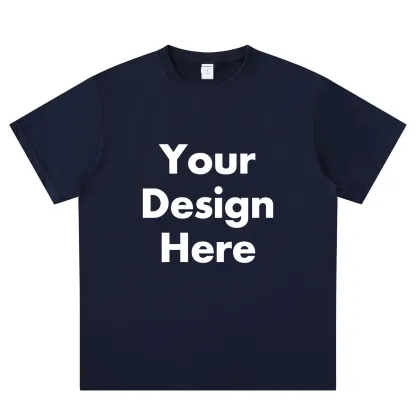 Custom Text blue front T-Shirt
