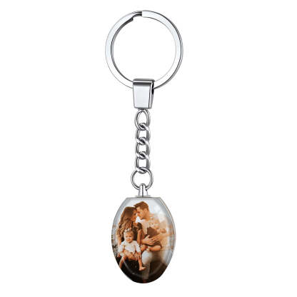 Custom Double Sided Photo Acrylic Personalized Keychain