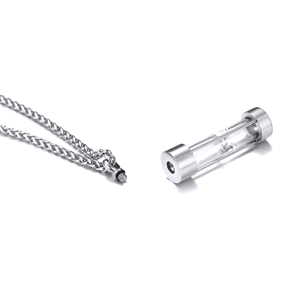 Urn Cremation Pendant Necklace for Ashes Stainless Steel Memorial Jewelry DETAIL