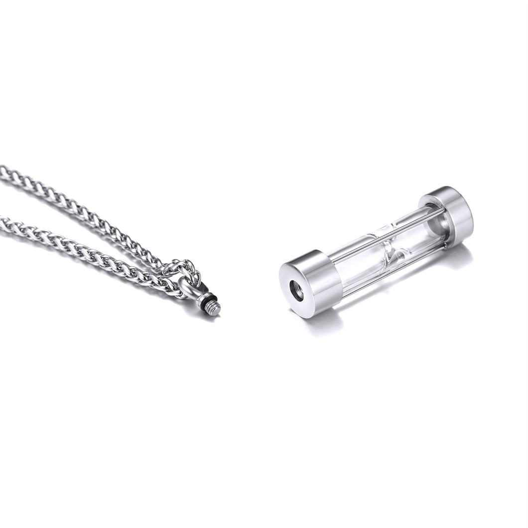 Urn Cremation Pendant Necklace for Ashes Stainless Steel Memorial Jewelry DETAIL