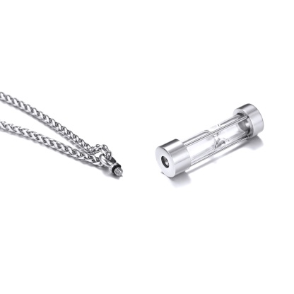 Urn Cremation Pendant Necklace for Ashes Stainless Steel Memorial Jewelry DETAIL
