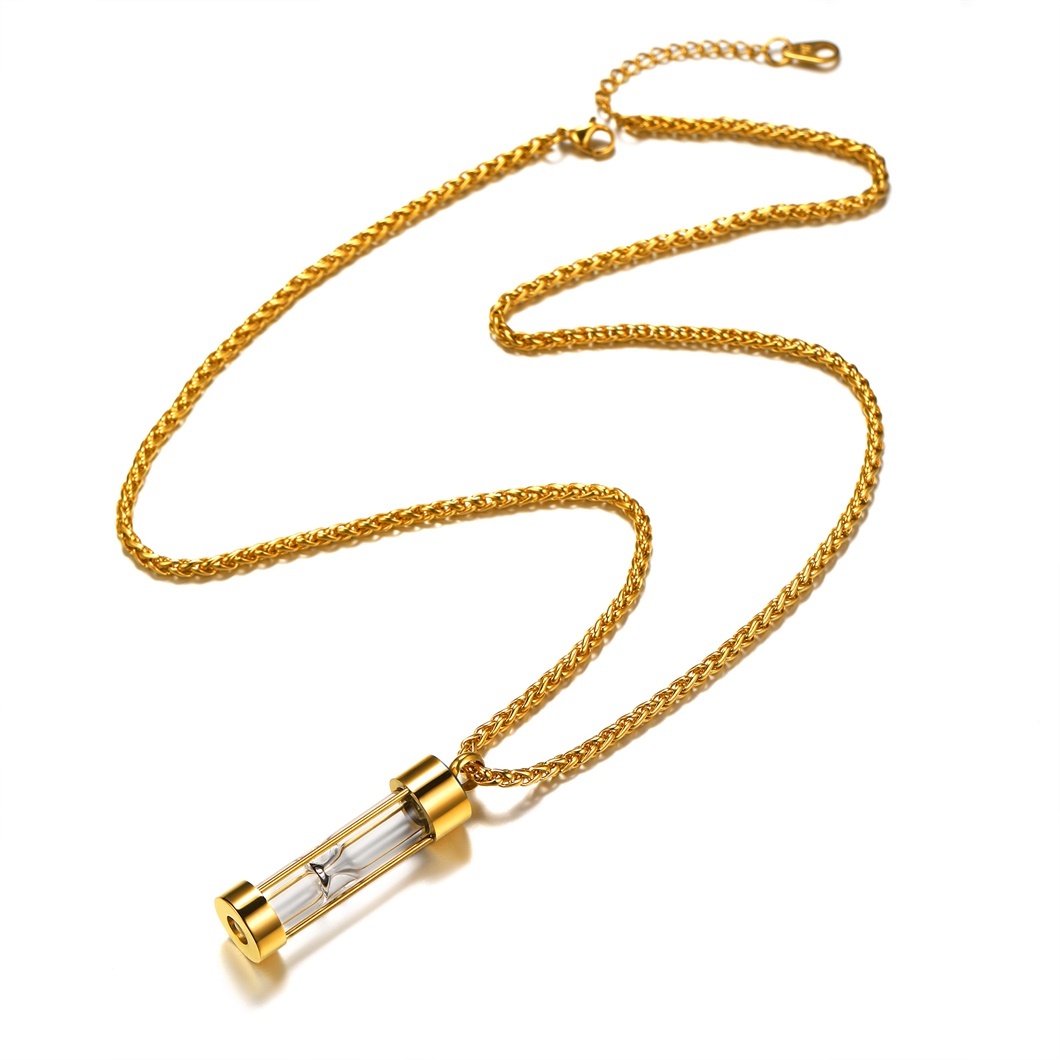 Urn Cremation Pendant Necklace for Ashes Stainless Steel Memorial Jewelry DETAIL