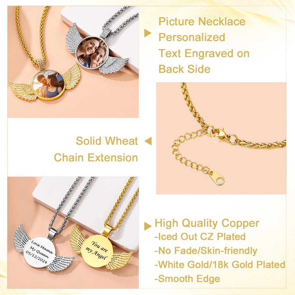 Angel Wing Picture Necklace