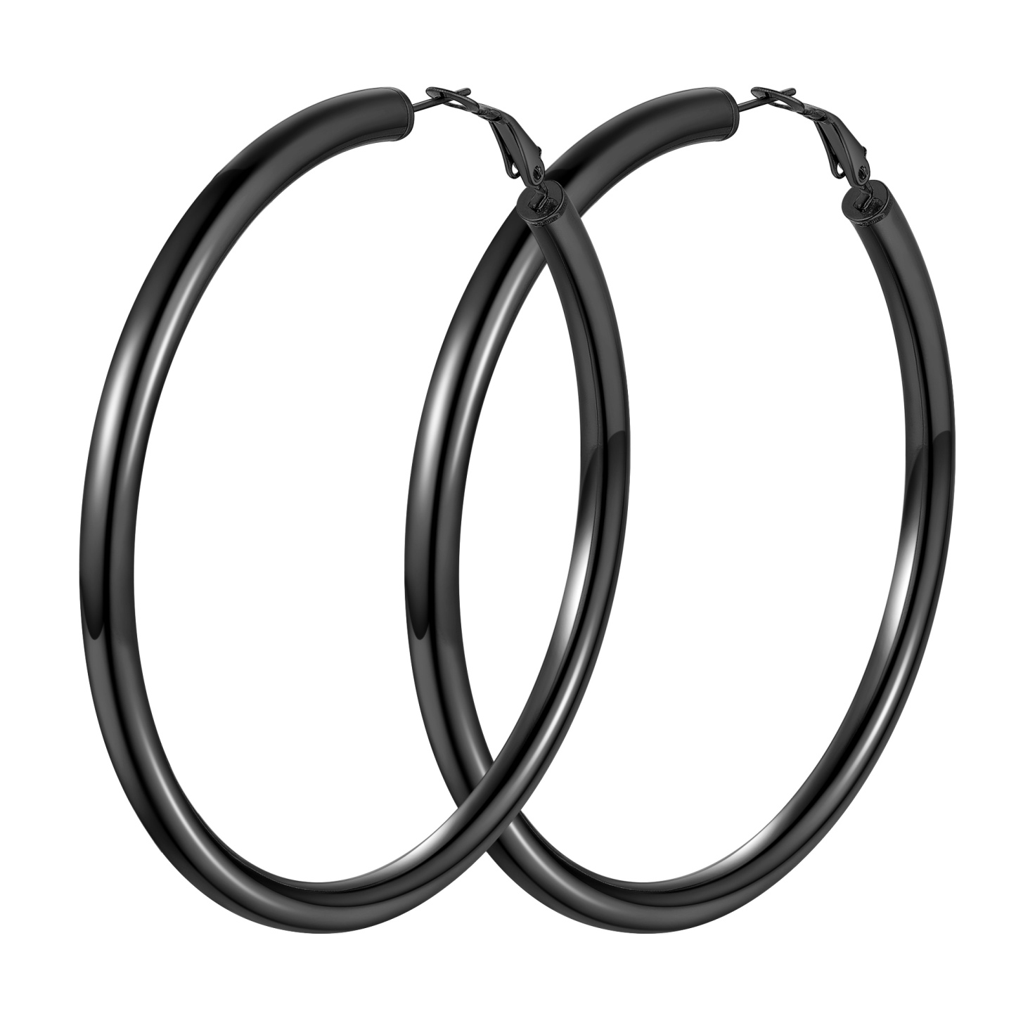 Stainless Steel Round Hoop Earrings For Women