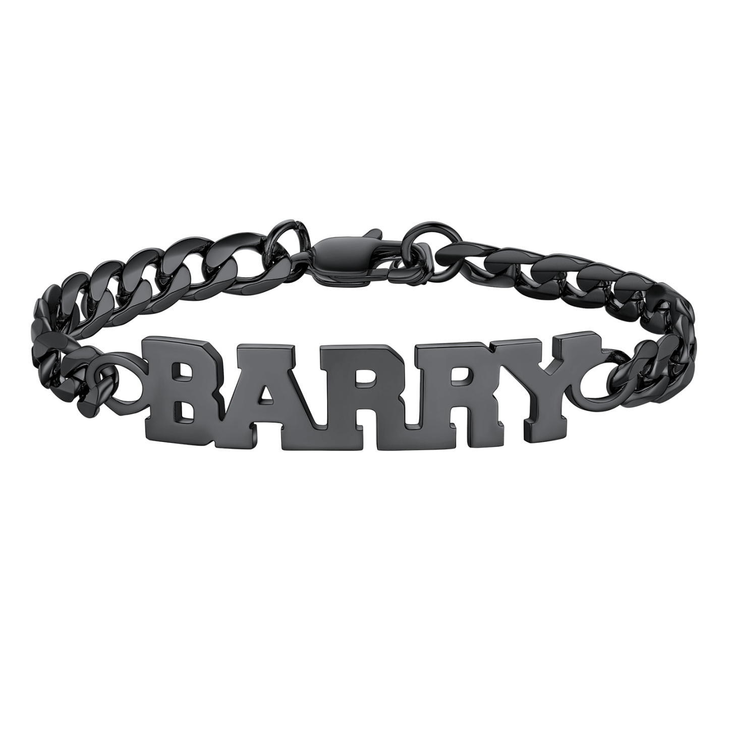 Custom Name Plate Cuban Chain Bracelet for Men