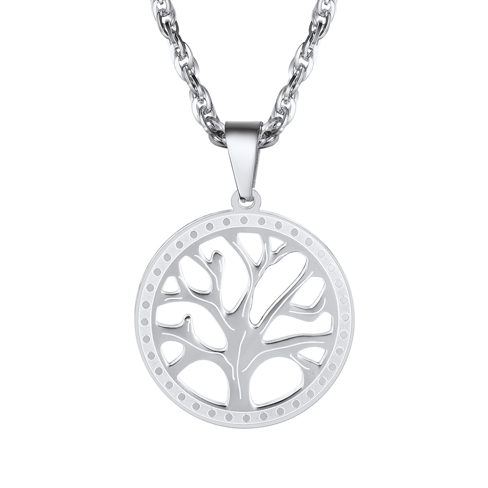 Tree of Life Nature Spiritual Family Tree Necklace Mens And Womens Jewelry