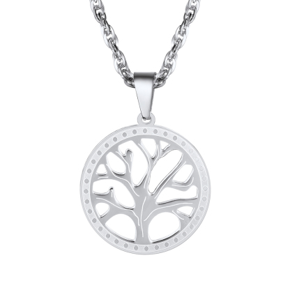 Tree of Life Nature Spiritual Family Tree Necklace For Mens And Womens