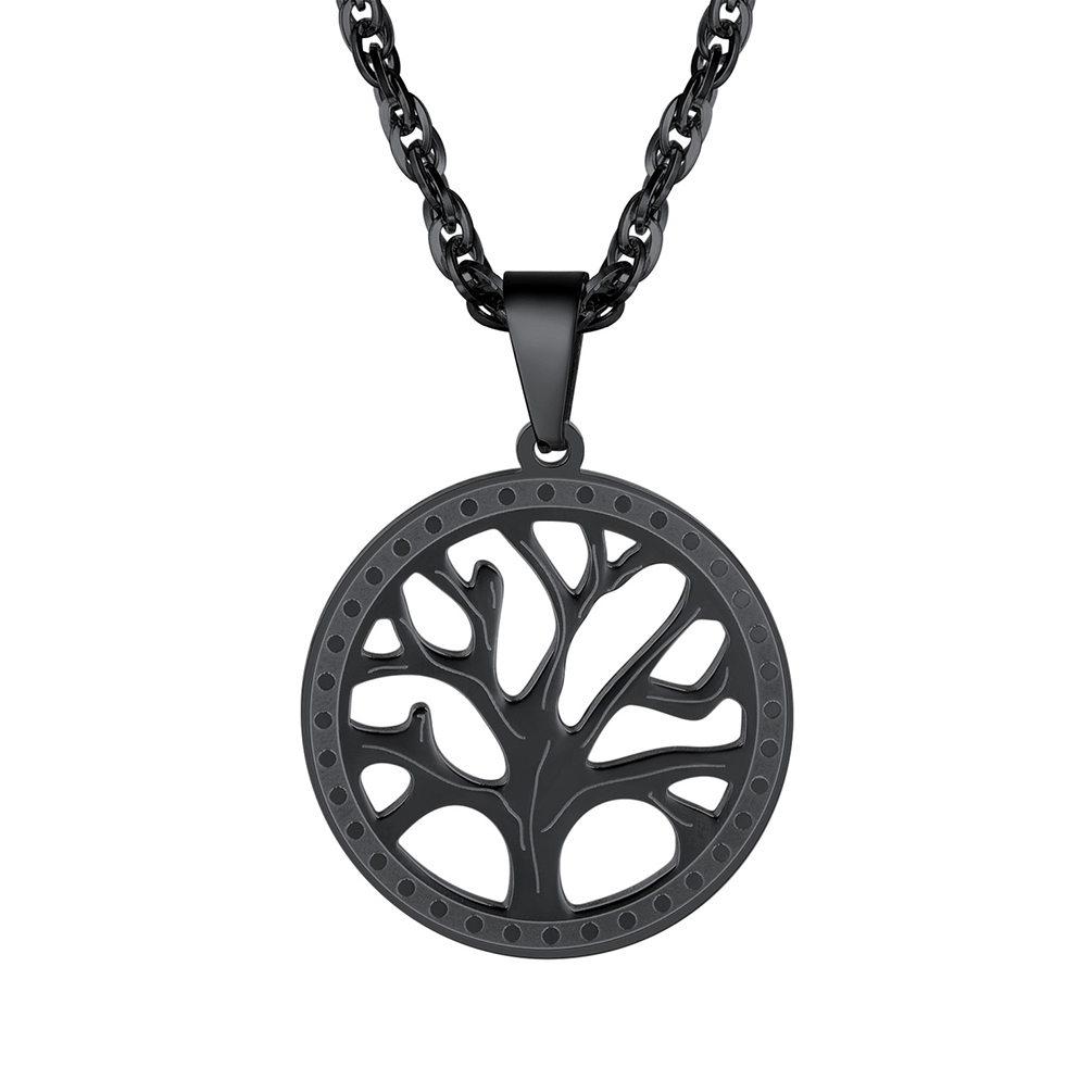 Tree of Life Nature Spiritual Family Tree Necklace Mens And Womens Jewelry