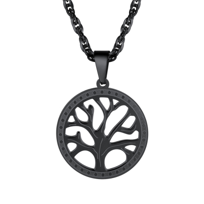 Tree of Life Nature Spiritual Family Tree Necklace Mens And Womens Jewelry