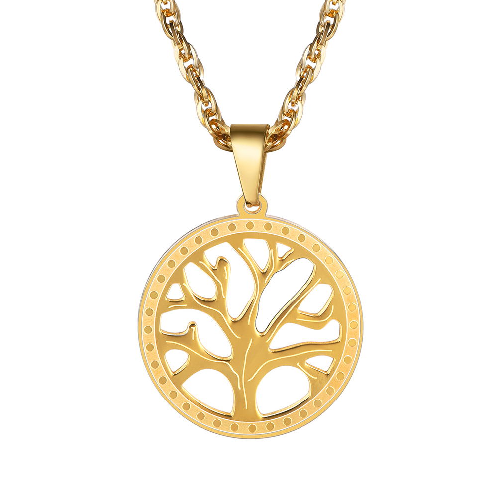 Tree of Life Nature Spiritual Family Tree Necklace Mens And Womens Jewelry