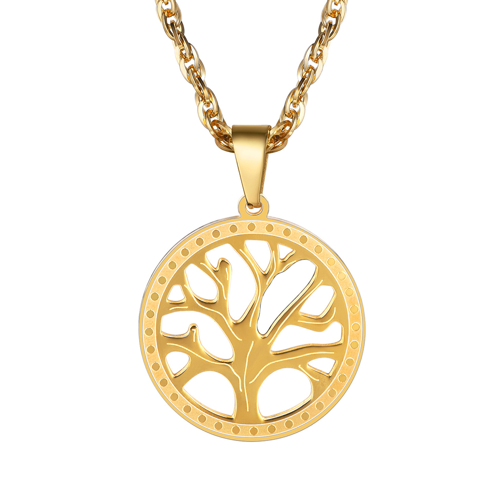 Tree of Life Nature Spiritual Family Tree Necklace Mens And Womens Jewelry