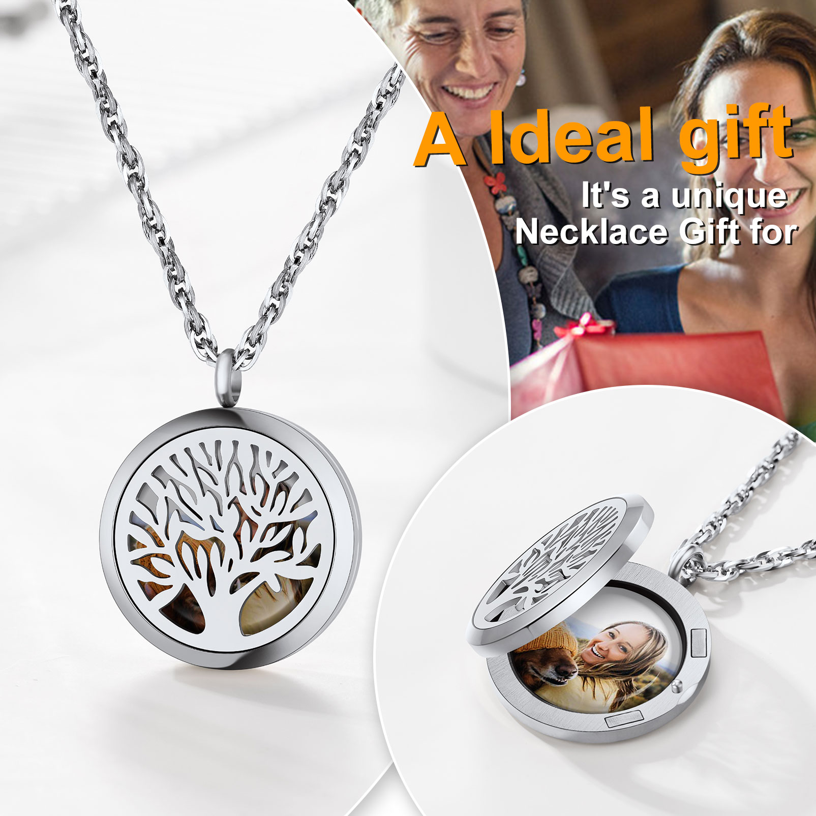 Custom Photo  Locket Necklace for Women