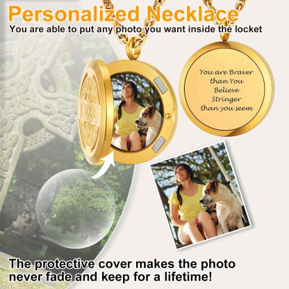 Locket Photo Custom Engraved Pendant Necklace personalized
