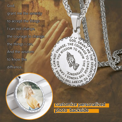Photo Bible Verse Necklaces for Men Women