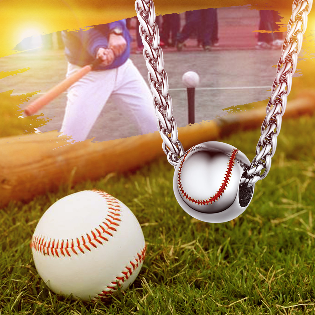  Customized Baseball Necklace Sports Pendant