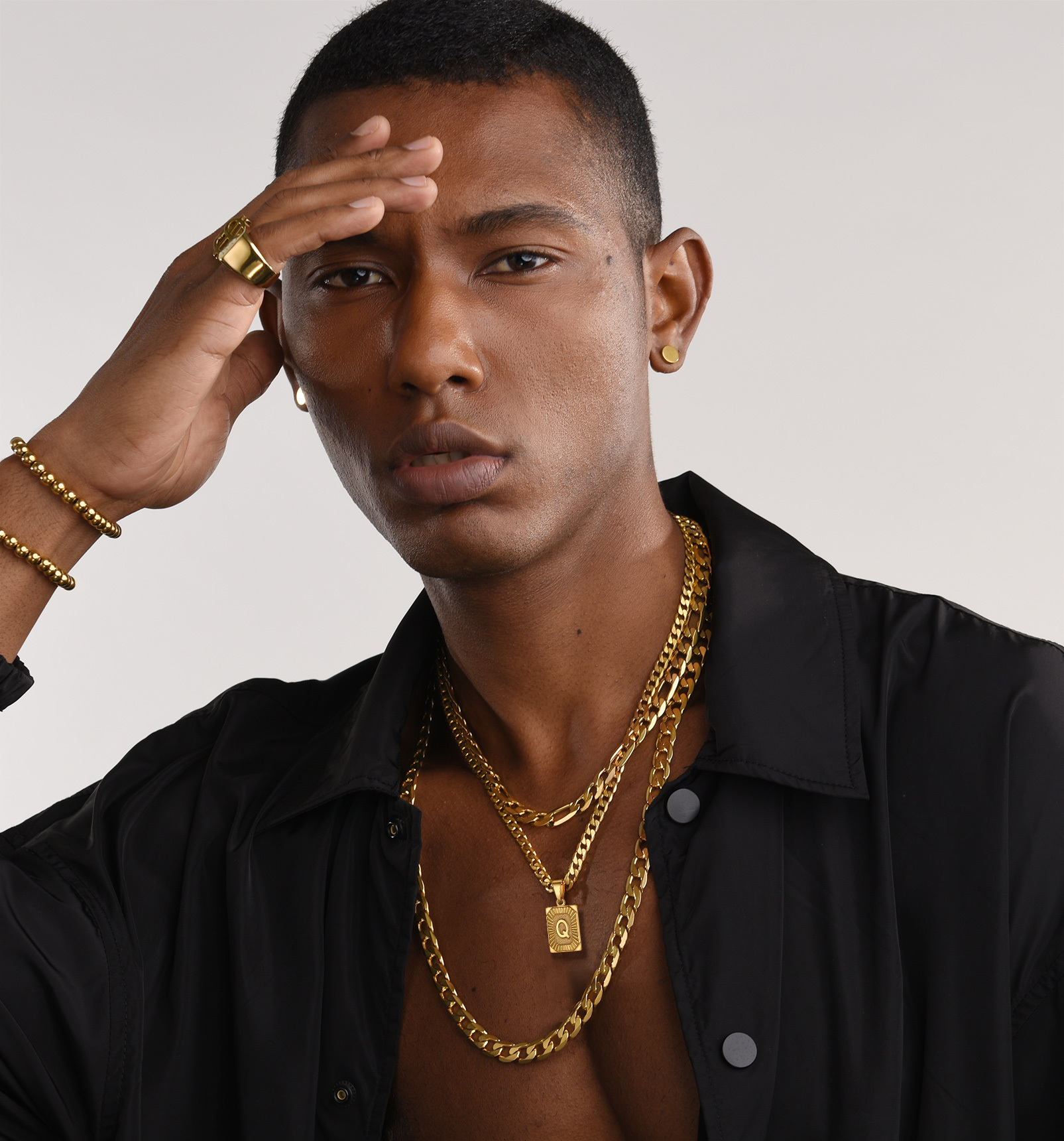 Initial Pendant Necklace A-Z Custom Text Available