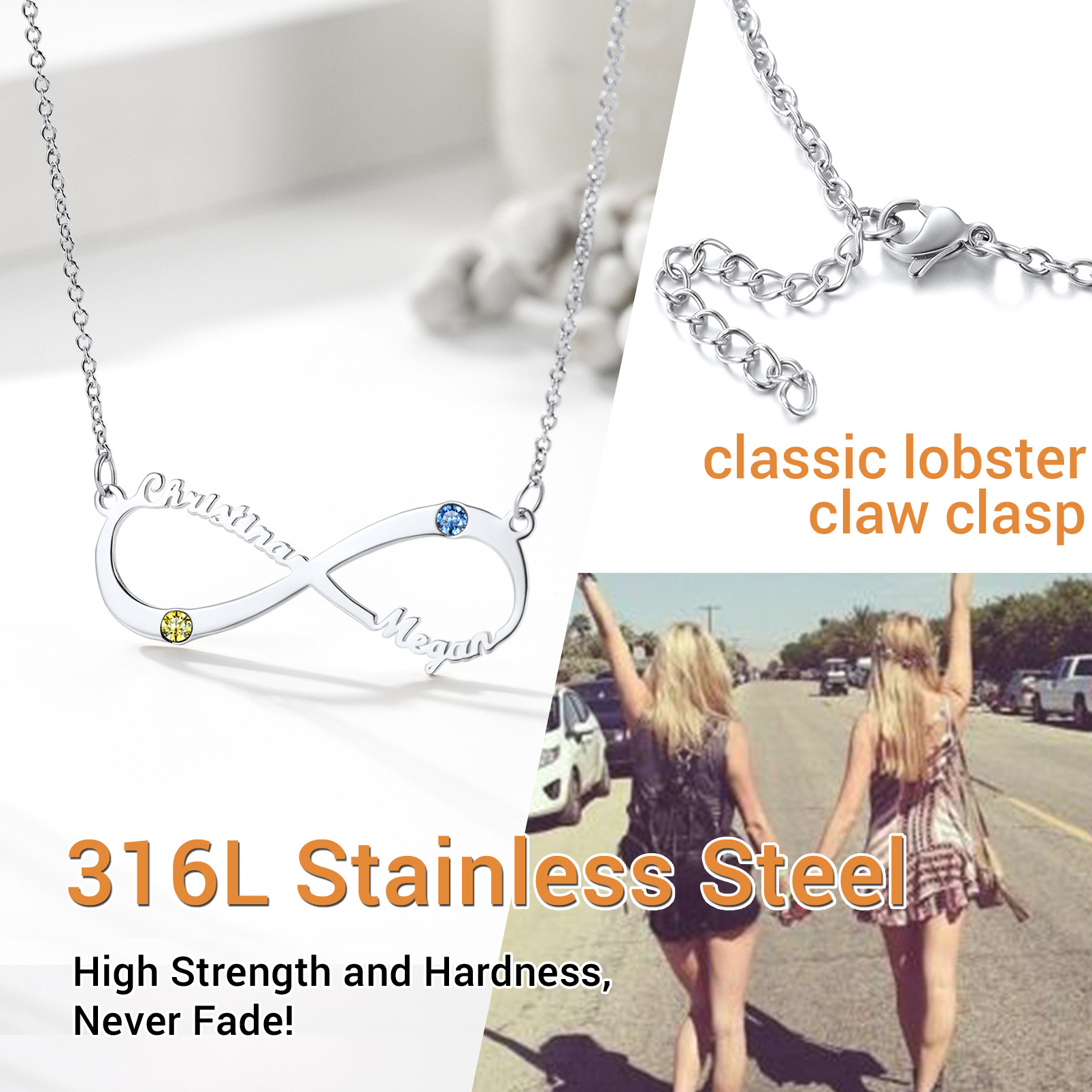 Personalized Birthstone Necklace